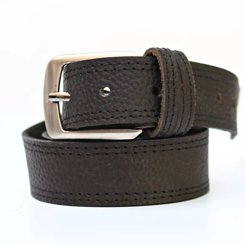 Black Leather Belt 1.25″ Width – Narrow & Slim Formal