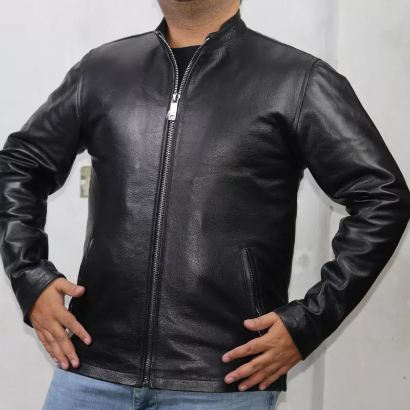 Black Leather Jacket – Plain – GCI-BLK