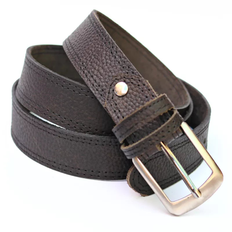 Black Leather Belt 1.25″ Width – Narrow & Slim Formal