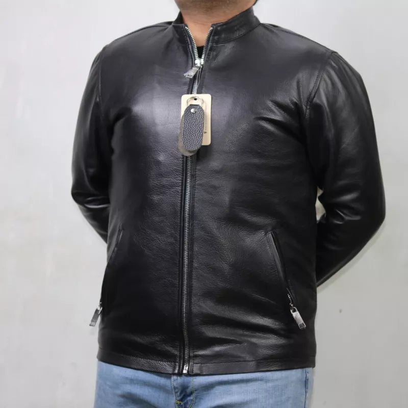 Black Leather Jacket – Plain – GCI-BLK