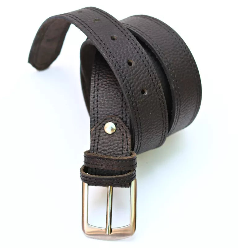 Black Leather Belt 1.25″ Width – Narrow & Slim Formal